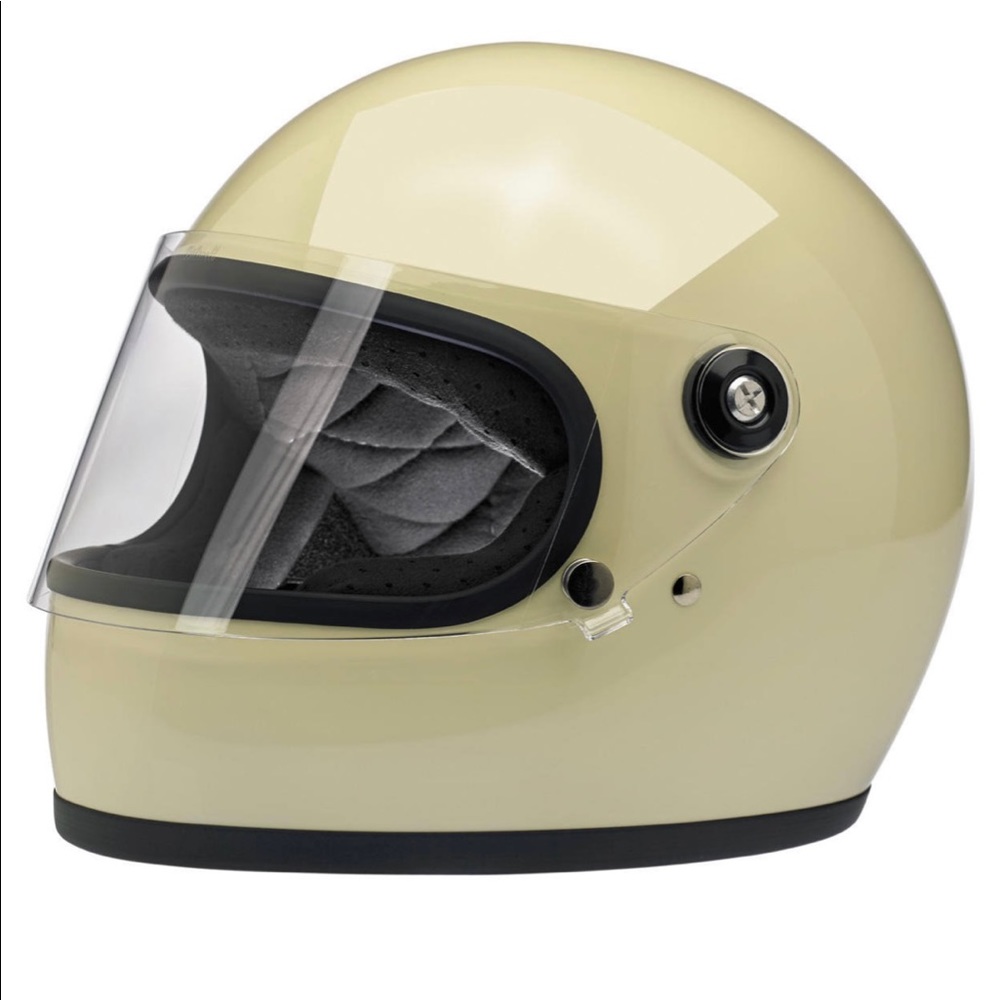 Gringo S ECE Motorcycle Helmet Vintage White SMALL